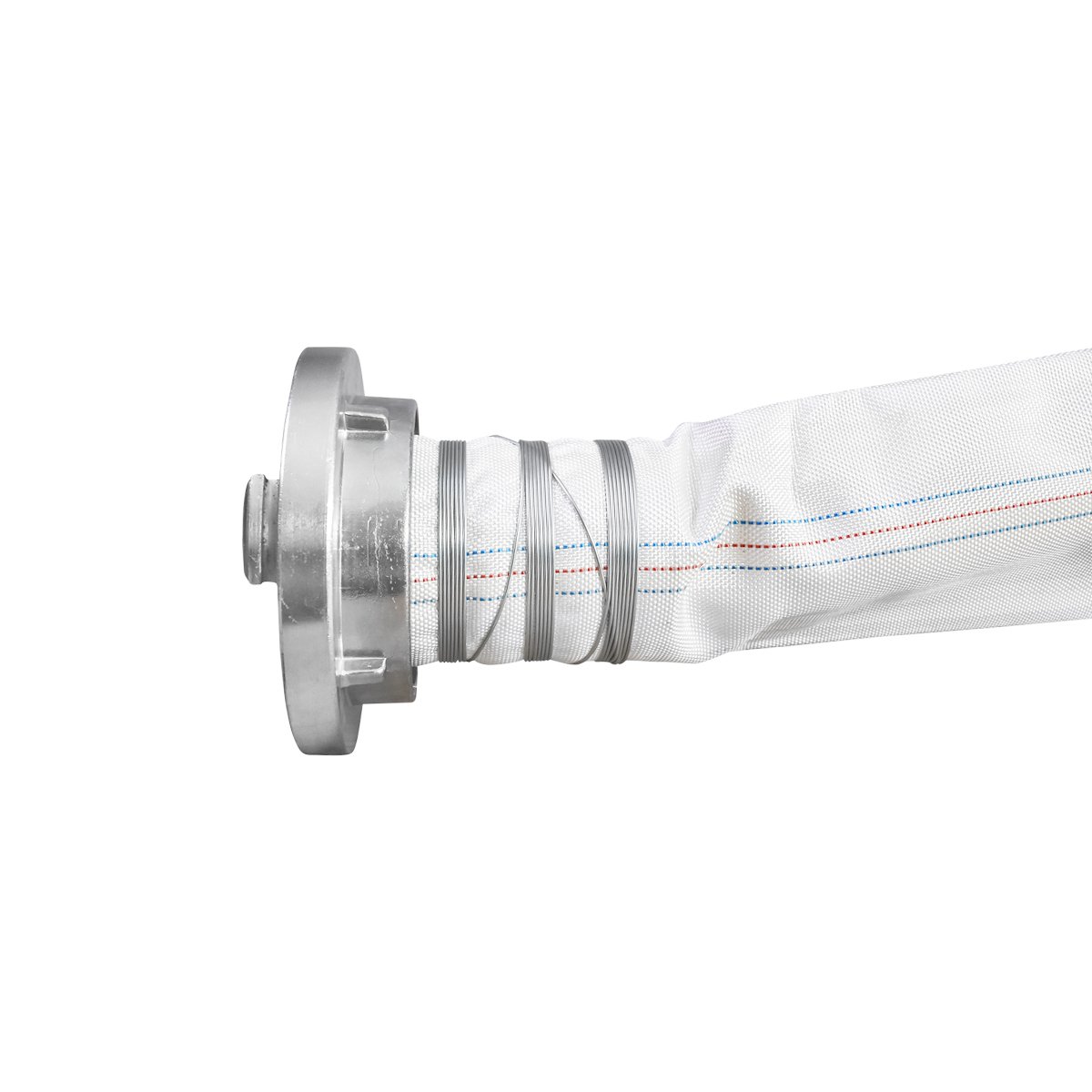 Furtun irigatii/pomp. premium din PVC 4 toli, lungime 30m cu racord aluminiu, max 10bar, panzat Breckner Germany